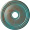 Ekena Millwork Diane Ceiling Medallion (Canopies up to 5 3/8"), 18"OD x 3 5/8"ID x 1 1/8"P, Copper Green Patina CM18DICGS - alternate 1